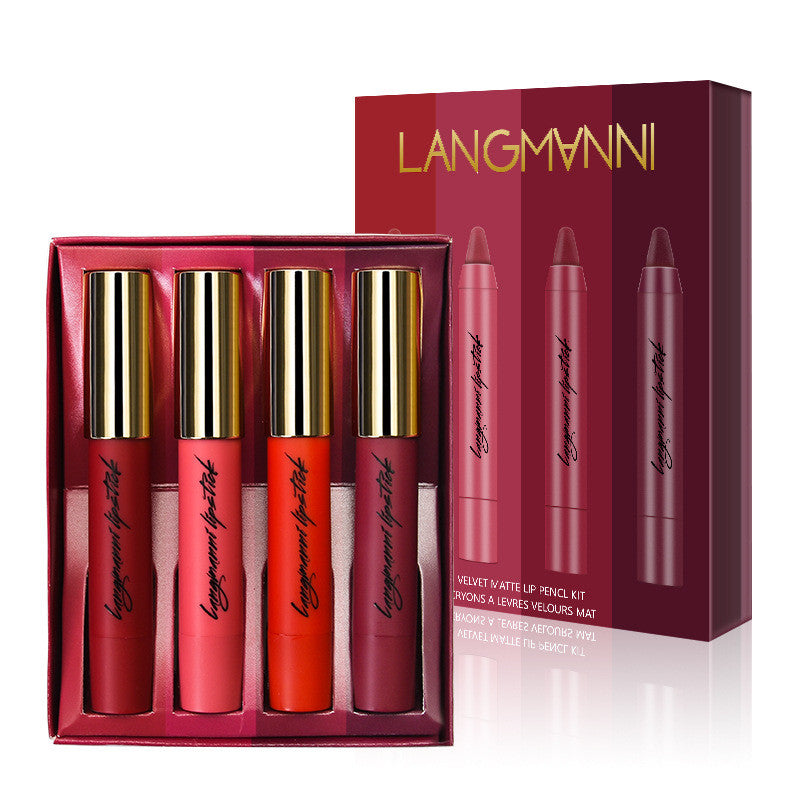 Four Lipstick Set Matte Moisturizing Lipstick Pen Four Lipstick Set Matte Moisturizing Lipstick Pen